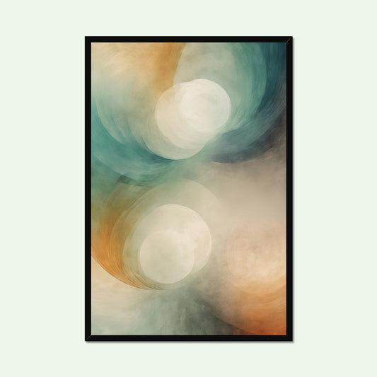 Abstract wall art in 24x36 poster framed size named balance